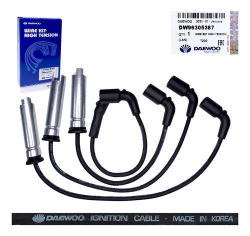 Imagen 3 de 8 de Cables Bujias Palio Siena Idea 1.8 Lanos Nubira 1.5 Original