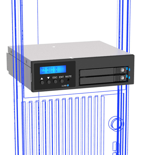 Ir2 1 Bahia Cd-rom Para X 2.5 Hdd Ssd Interno Raid Modulo