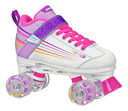 Patines Infantiles Comet, De 4 Ruedas, Con Luz, De Pacer, B.