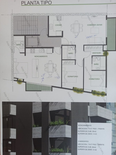 Imagen 3 de 3 de Departamento En Pozo Venta Liniers, 3 Ambientes Leguizamon 200
