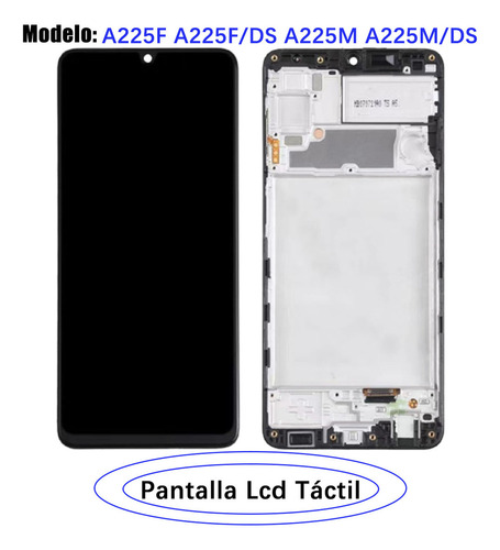 Pantalla Para Samsung A22 4g A225m A225f Con Marco Incell