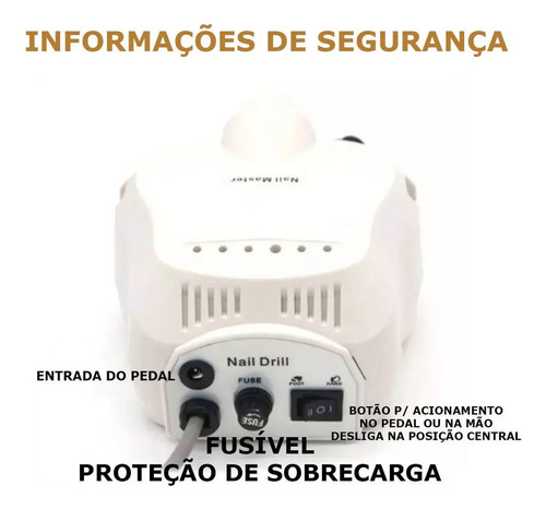 Kit Manicure Completo Sun 5 Led Uv Cabine Lixadeira Elétrica