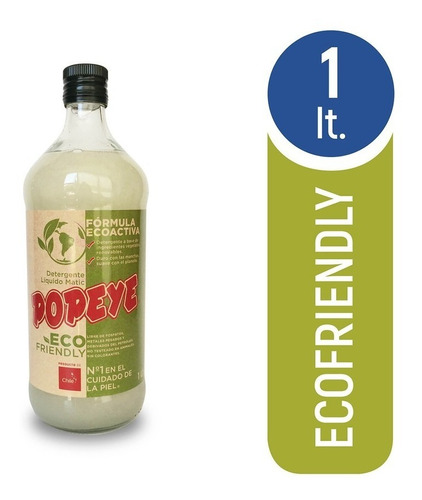 Detergente Popeye Eco Friendly Botella 1 L