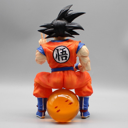 Figura Goku Sentado En Esfera 20cm 4 Estrellas Dragon Ball Z