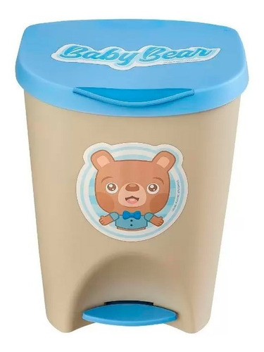 Lixeira Infantil Com Pedal 7,5l Linha Baby Meninos Meninas