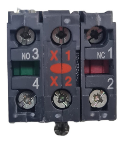 Base Para Luz Piloto Rojo Zb4bw0g45 1n.o+1n.c 110v Schneider
