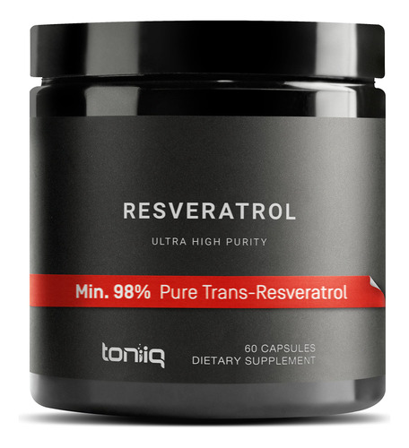 Toniiq Capsulas De Resveratrol De Ultra Alta Pureza - 98% Tr