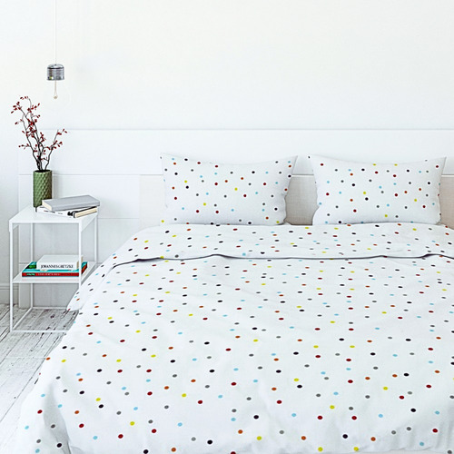 Especial Sábanas Koala Microfibra Estampada King Size Diseño De La Tela Confeti
