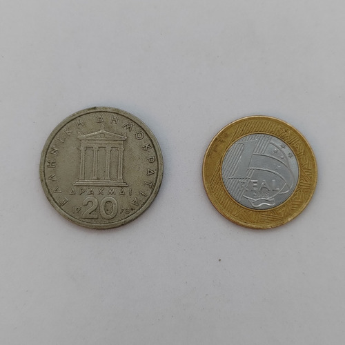 Antiga Moeda De 20 Apaxmai Ano 1978 Grécia - 16420n (Usado)