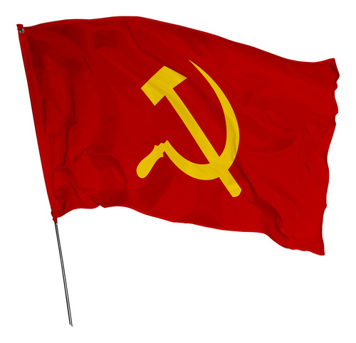 Bandeira Simbolo Comunismo 1,0m X 70cm Cor