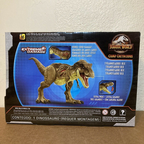 Imagen 3 de 4 de Jurassic World Tyrannosaurus Rex Tiranosaurio Daño Extremo @