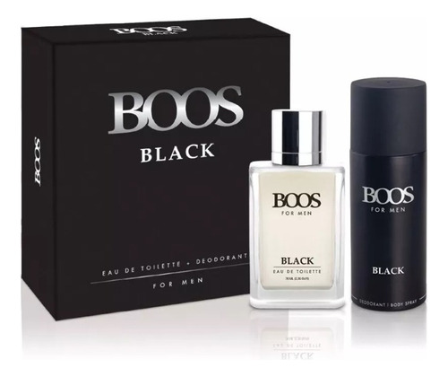 Perfume Black Boos Hombre Estuche Regalo Edt 100ml Nacional
