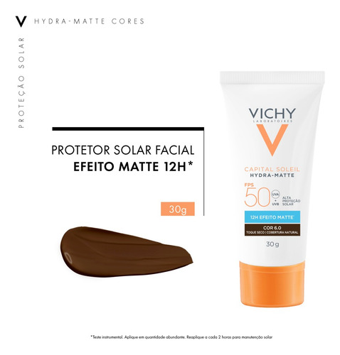 Protetor Solar Capital Soleil Hydramatte 6.0 30g Vichy