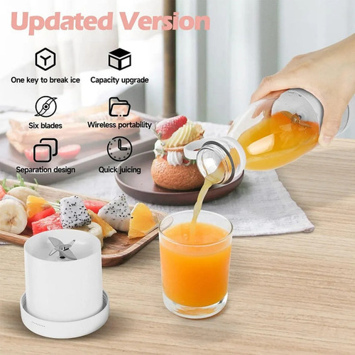 Botella Vaso Licuadora Exprimidor Portatil Usb Recargable