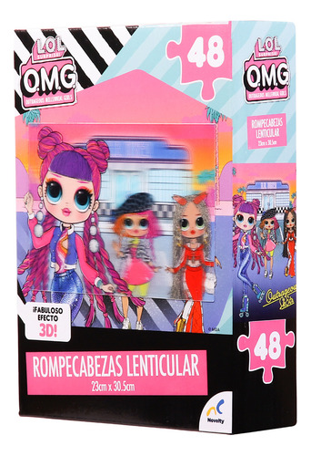 Lol Surprise Rompecabezas Lenticular 23x30 Cm 48 Pz Novelty