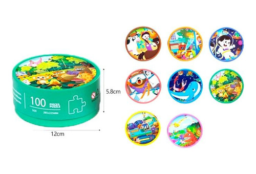 Rompecabezas Didactico De 100pz Para Niños Puzzle Varios Mod