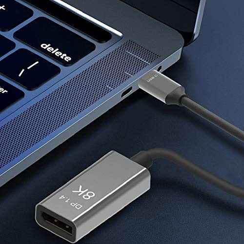 Cabledeconn Cable USB C a Displayport 14 de 8 k, 8 k, 60 Hz, 4 k144 Hz