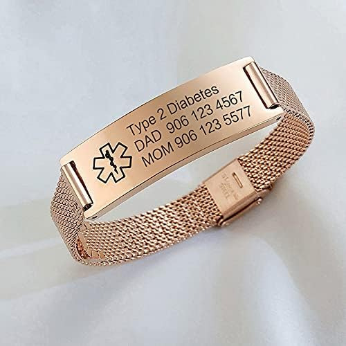 Pulsera Alerta Médica Vnox, Para Marcapasos: Diseño Unisex