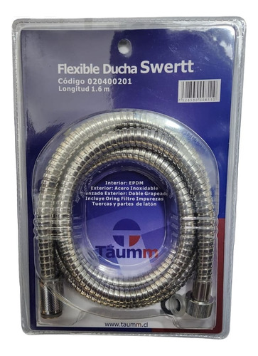 Set Juego Ducha Swertt Taumm Mango Duc + Flexible + Colgador