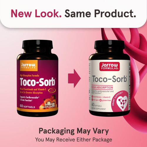 Jarrow Formulas Toco-sorb Vitamina E 60 Cápsulas