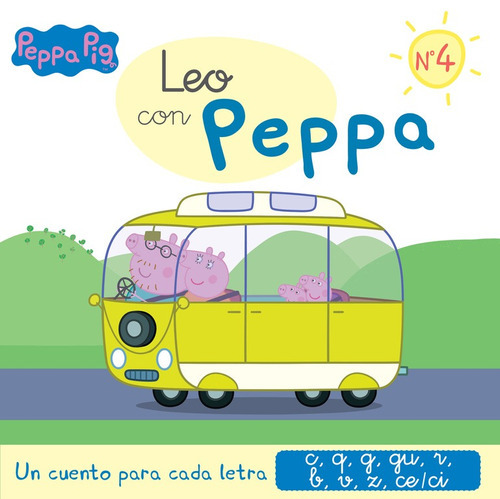 Leo con Peppa. Un cuento para cada letra: c,q,g,gu,r,b,v,z,ce/ci, de eOne. Serie Leo con Peppa Pig Editorial Altea, tapa blanda en español, 2016