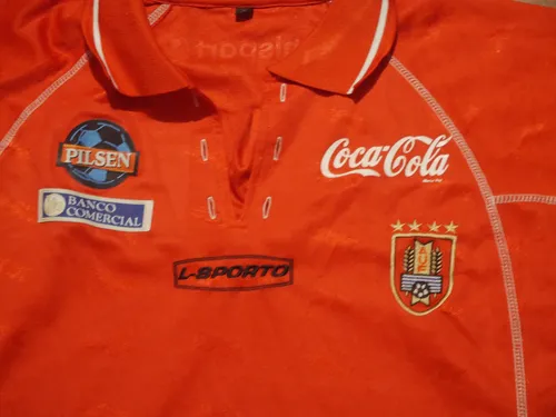 Camiseta Coleccion Lsporto Mundial 2002 Uruguay Roja Entreno (Usado)