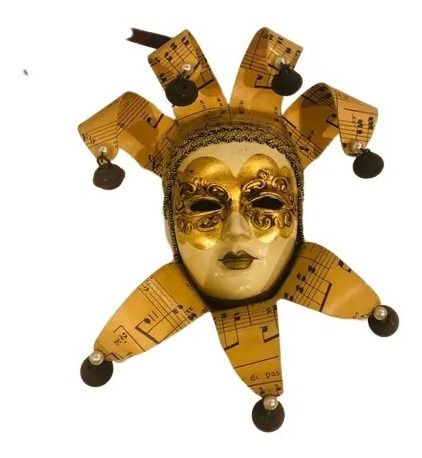 Antigua Mascara Veneciana Original De Pared