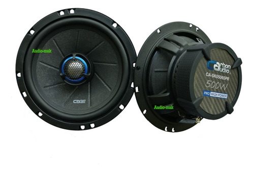 Bocina tipo coaxial Carbon Audio CA-SK05065PR para auto/camioneta color gris de 4Ω 6.5" x 6.5" x 6.5 " x 2 unidades 