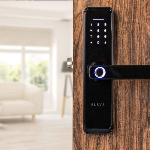 Imagem 4 de 6 de Fechadura Digital De Embutir Elsys Wi-fi, Com Biometria