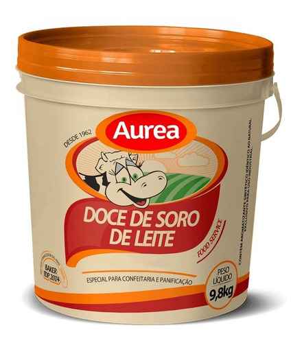 Soro De Doce De Leite Aurea 9,8kg Clássico Balde