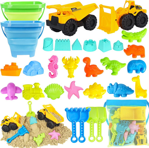 Juguetes De Playa, 31pcs Juguetes De Arena, Juguetes De A...