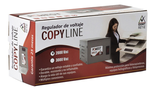 Imagen 3 de 8 de Regulador De Voltaje Powest 1200w 2000va 120v 2 Tomas Copiad