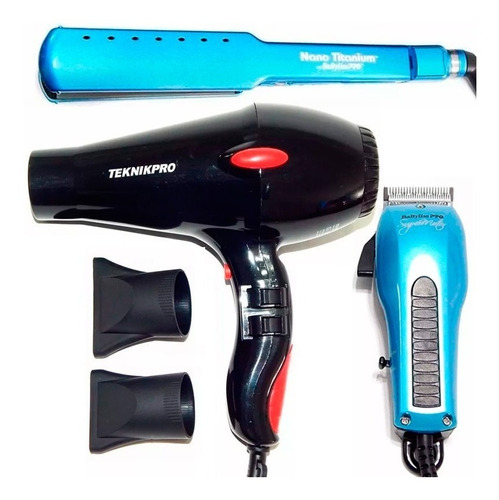 Babyliss Supermotor Cortadora Pelo + Planchita + Secador 