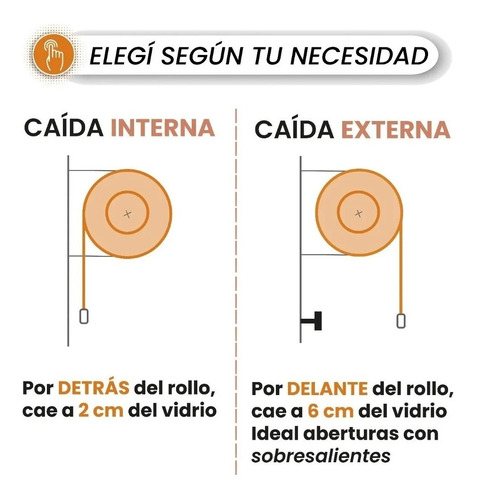 Imagen 5 de 10 de Cortina Roller Blackout 104x220cm Standard Roller Rollerpro