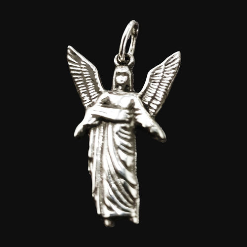 Medalla Arcangel Uriel En Plata 2,5 X 1,5 Cm 2,6 Gr Art 560