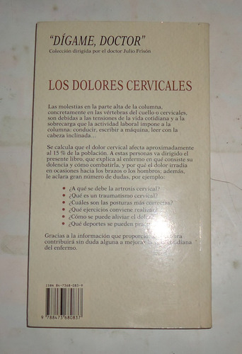 Los Dolores Cervicales Dr. Luis Bordas - Dr. Casamitjana (Usado)