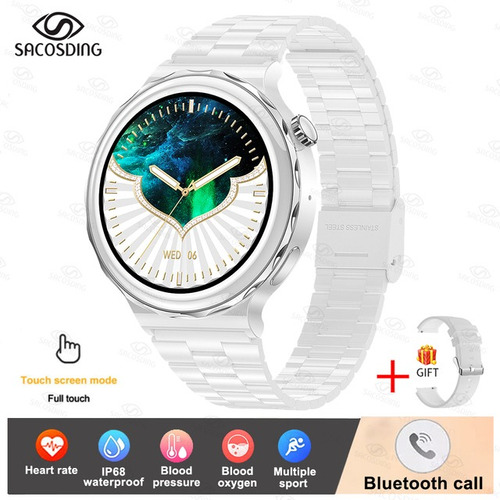 Smartwatch Mujer Frecuencia Cardíaca Bluetooth Llamada Reloj