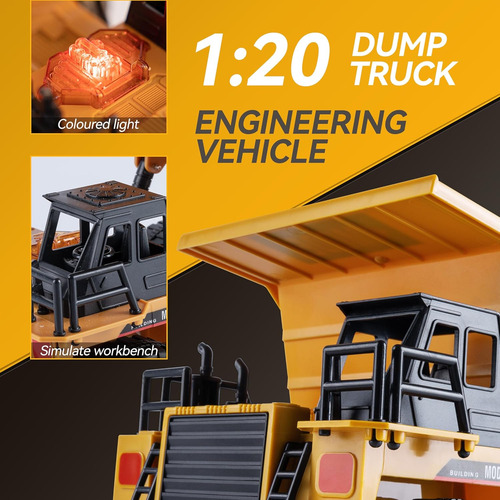 Rc Dump Vehicle Toy For Kids - Remote Control Car For 6+ ...