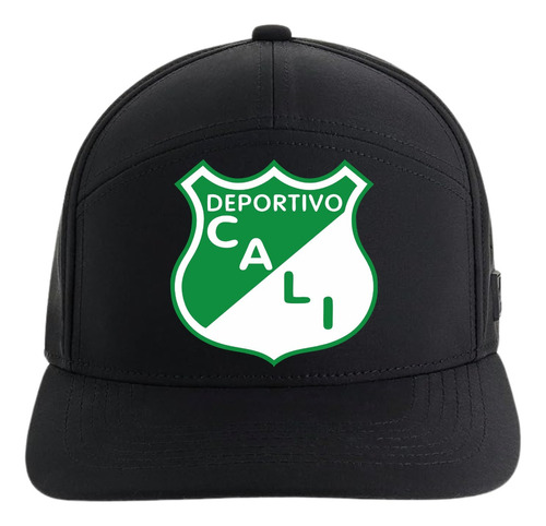 Gorra Deportivo Cali 5 Paneles Premiun Black