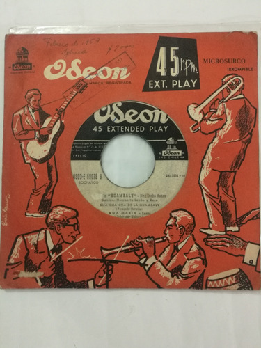 Vinilo Single, Orquesta Huambaly,cont,4 Temas,ed, Año 1957