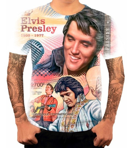 Camiseta Camisa Elvis Presley Cantor Cantor Rei Do Rock K01