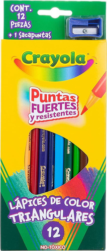 Lápices De Color Triangulares Crayola 12 Piezas