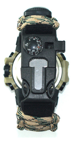 Reloj De Supervivencia Para Acampar Al Aire Libre, Pulsera M