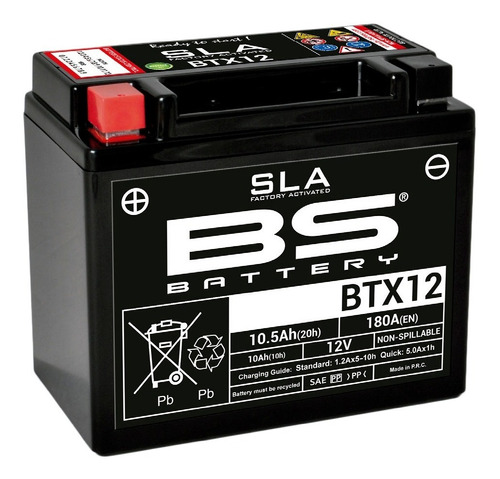 Bateria Btx12 Bs Battery Gel Agm Ytx12-bs Emporio
