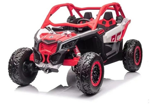 Carro a batería para niños LedOffRoadCuliacan Can-Am Maverick X3  color rojo 