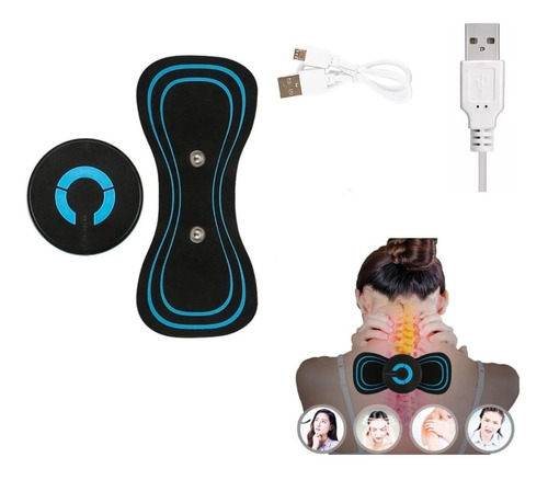 Masajeador Cervical Con Cable Usb Eléctrico Cuello Espalda 