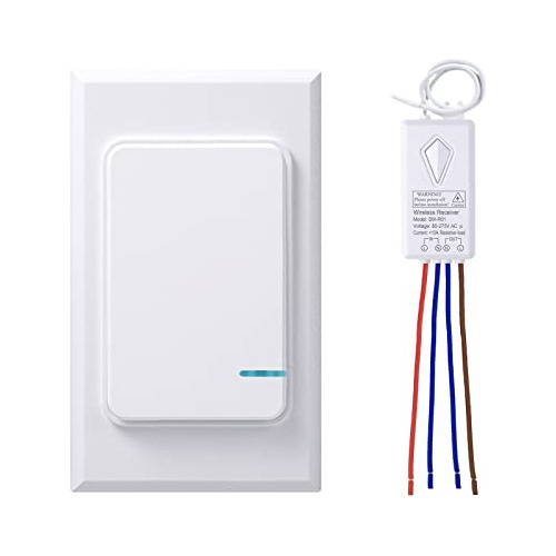 Kit De Interruptor De Luz Y Receptor Inalámbrico, Mini...