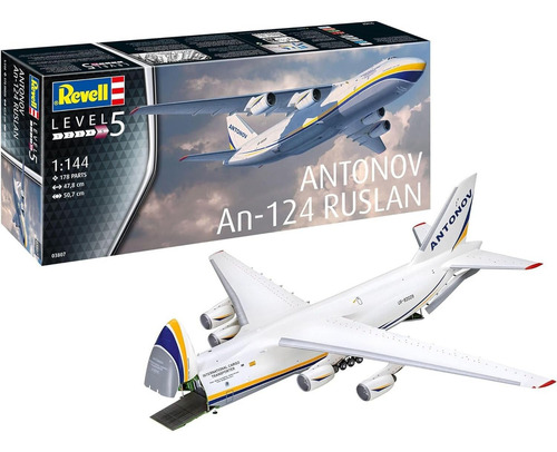 Avión Antonov An-124 Ruslan 1/144 Model Kit Revell