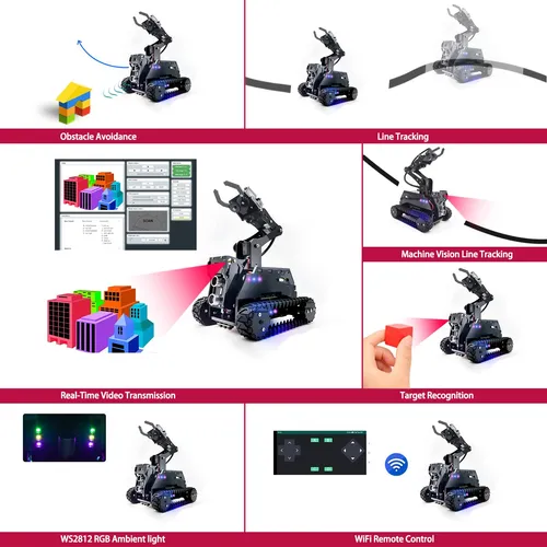 Kit De Robot Inteligente Con Brazo Robótico Para Raspberry P