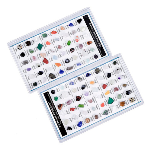 Caja De Colección De Piedras Preciosas (48 Piezas De